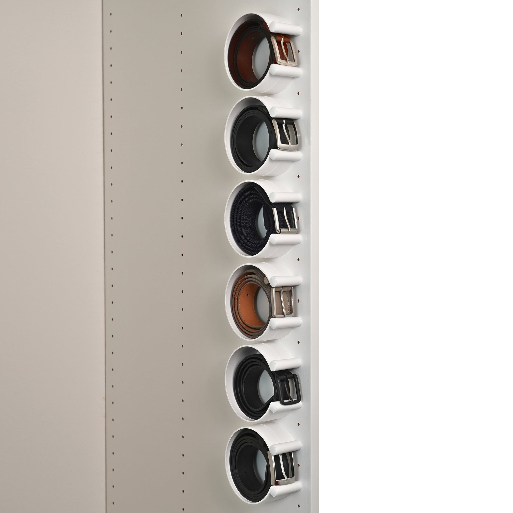 ease-c Kleiderschrankzubehör für Gürtel Aufbewahrung und Lagerung Organizer platzsparendes Ordnungssystem Gürtelhalter Schrank