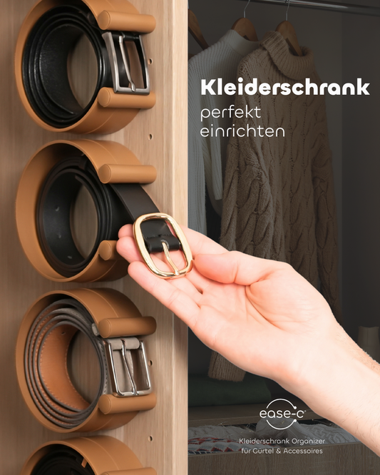 Gürtel Aufbewahrungsbox alternative für mehr Platz im Kleiderschrank