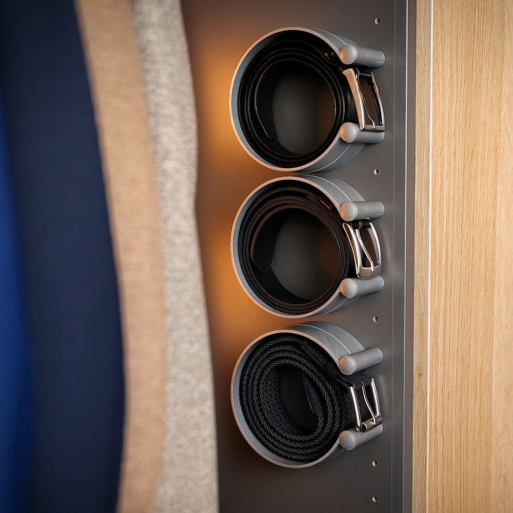 Gürtel Organizer ease-c – platzsparende Aufbewahrung und perfekte Schrankorganisation