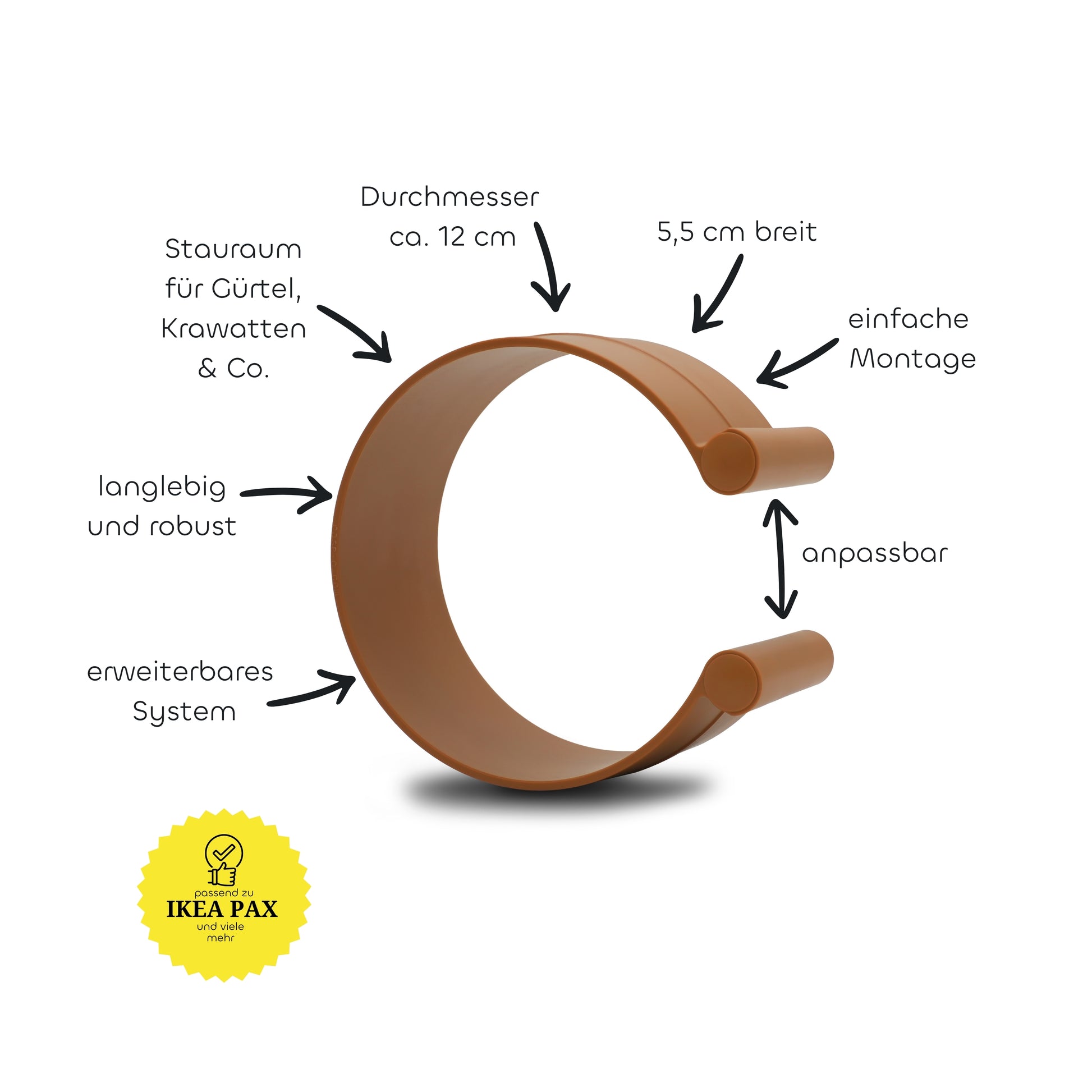 Aufbewahrungssystem ease-c – Gürtel, Handtaschengurte & Accessoires immer ordentlich verstaut
